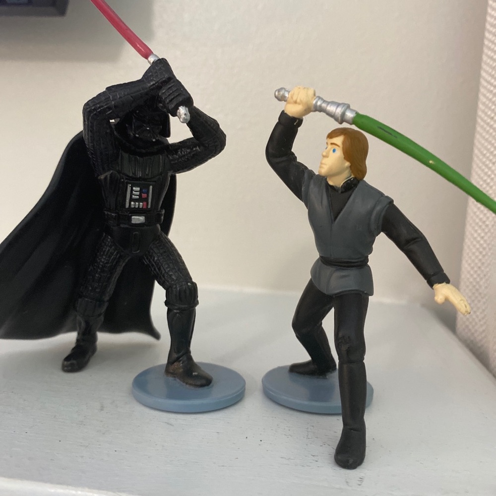 Darth Vader & Luke 3.5 in figure; Applause